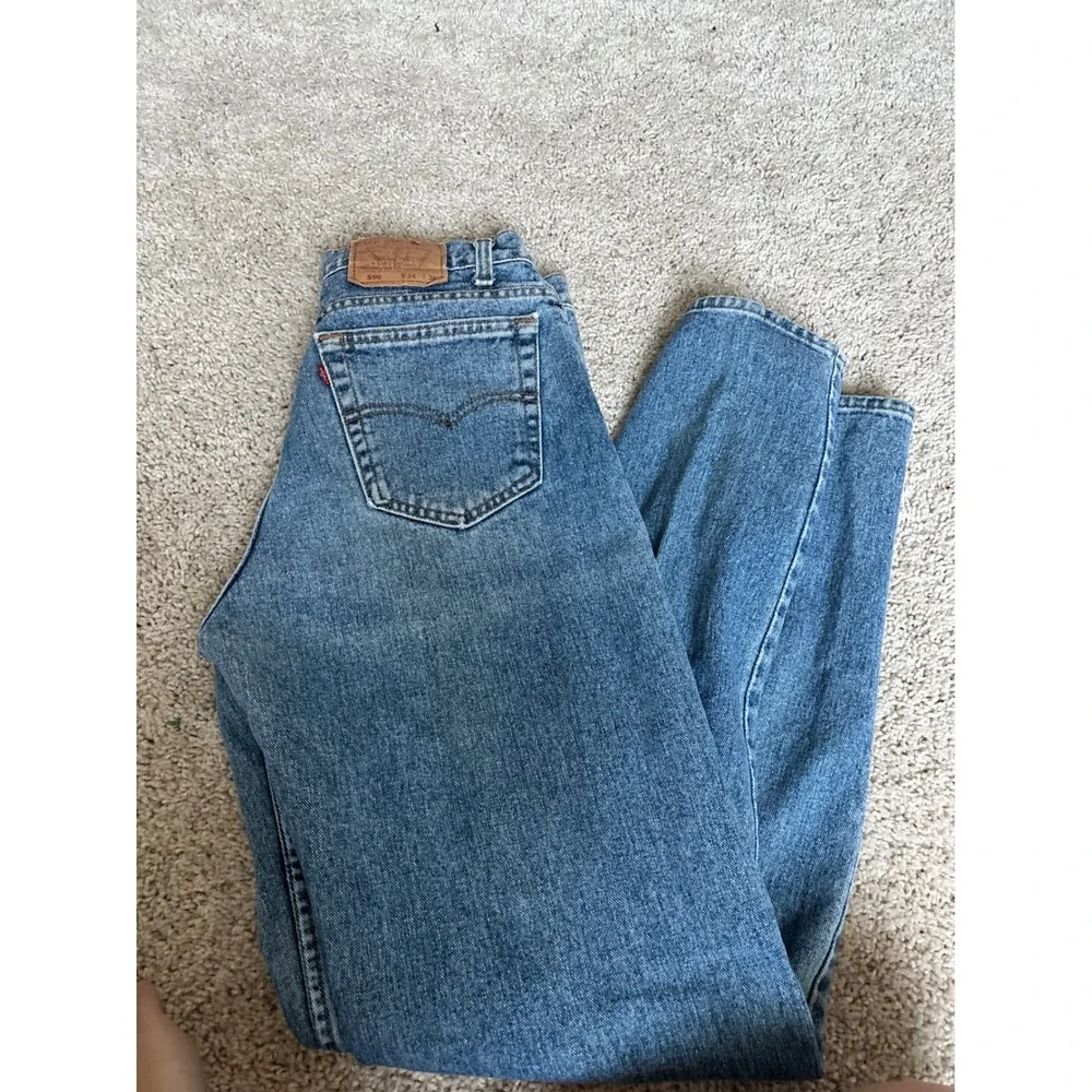 Vintage Levi 550 Relaxed Fit Tapered Leg Blue Denim Jeans 34x36 90s Streetwear